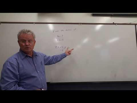 Finding the Domain of a Rational Expression
