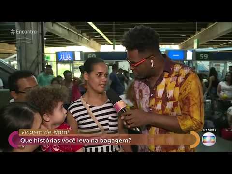 Encontro com Fátima Bernardes 21/12/2018 - Histórias de natal na rodoviária de São Paulo
