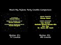 Blue S Big Pajama Party Credits Comparison