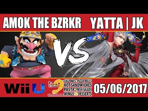 Amok the Bzrkr (Wario) vs Yatta | JK (Bayonetta) - Wii U Winners Round 1 Pizza 9