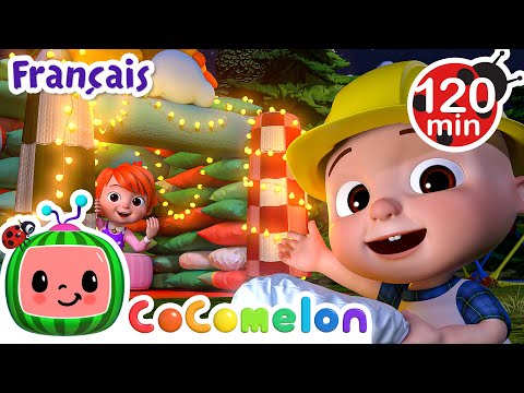 Construisons un château fort d'oreillers | CoComelon en Français | Chansons pour bébés