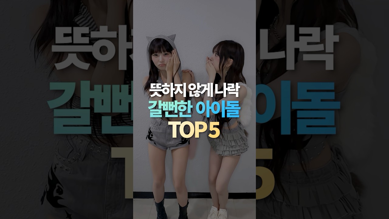 뜻하지 않게 나락 갈뻔한 아이돌 TOP5