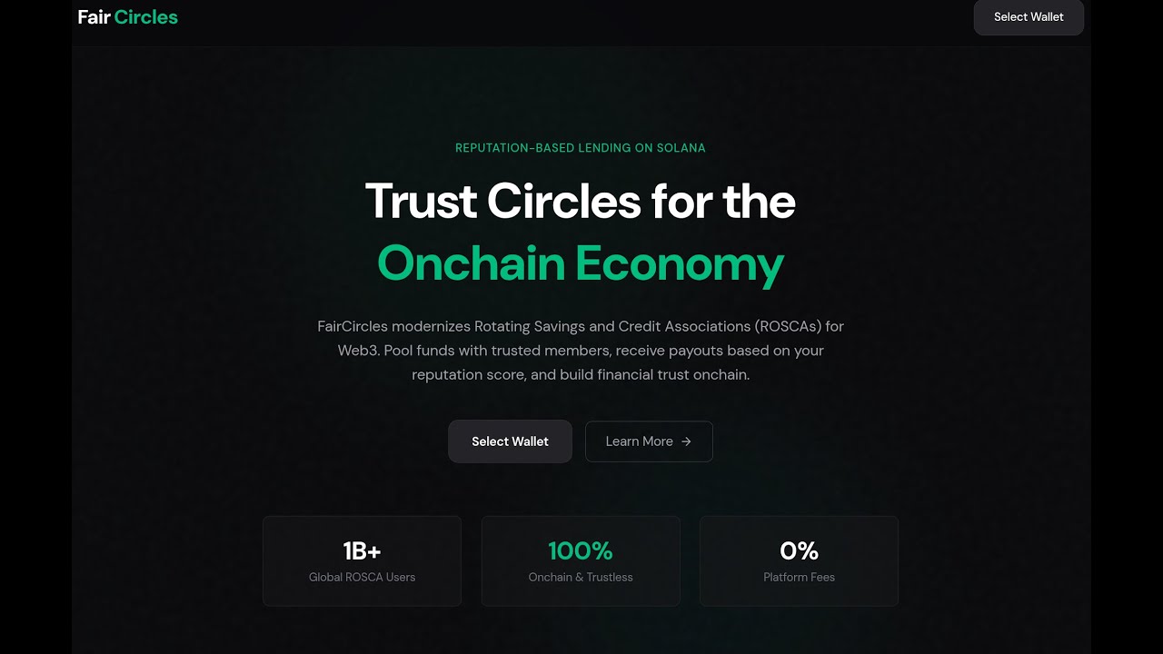FairCircles: On-Chain ROSCAs Powered by Reputation Scoring