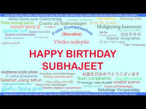 Subhajeet   Languages Idiomas - Happy Birthday