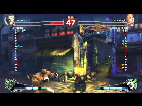 Super Street Fighter IV - kawagu111chi (Cody) Vs piyoppia (Sagat)