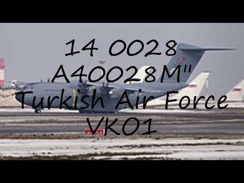 How to pronounce 14 0028 A40028M" Turkish Air Force VKO1 in English?