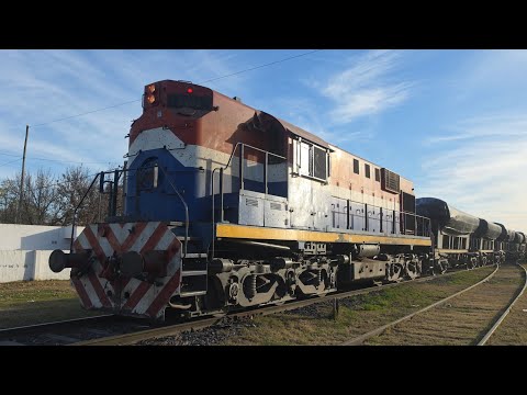 [4K] Variado y colorido tren cargado de NCA con la ALCo RSD16 8253 pasando por Marcos Juárez!!!!!!