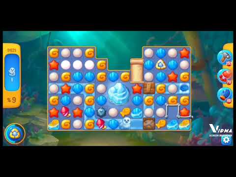 Fishdom. 9621 level no boosters and diamonds. 20 moves