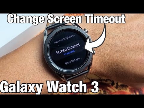 Galaxy Watch 3: How to Change Screen Timeout Time Before Watch Sleeps