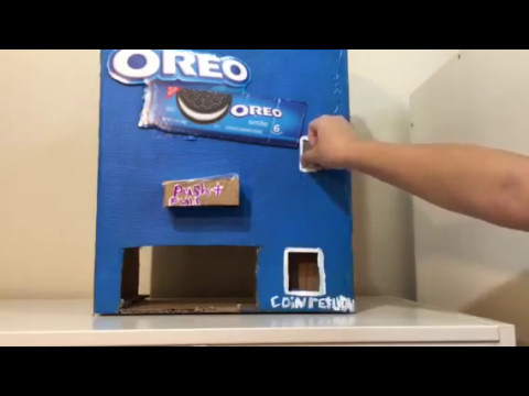 Homemade Oreo vending machine| Sarah's Fun Corner