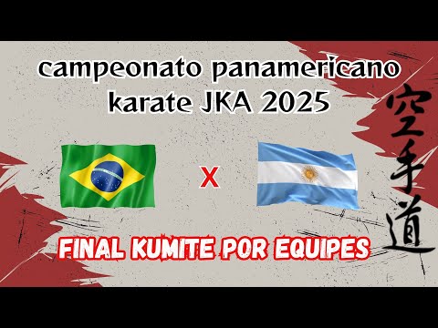 Final do campeonato panamericano JKA 2025 - Brasil  x Argentina 