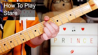 &#39;Stare&#39; Prince Guitar &amp; Bass Lesson
