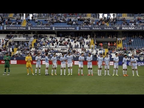 El Juvenil División de Honor fue homenajeado en La Rosaleda