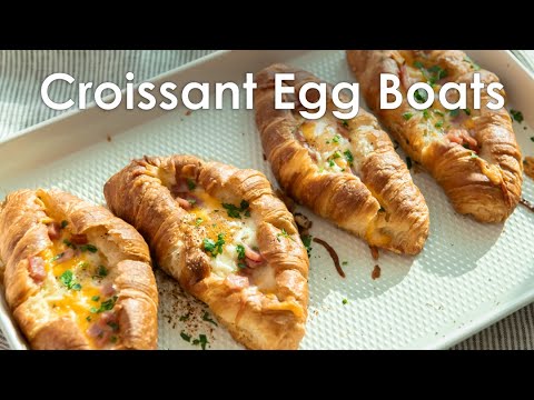 Croissant Egg Boats