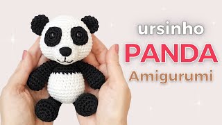 Aprenda a fazer um ursinho panda amigurumi de crochê com esse passo a passo completo