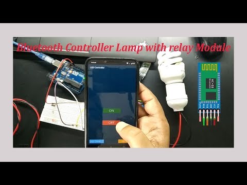 #EB-27 Arduino Bluetooth Controller Lamp with relay module | Bluetooth module