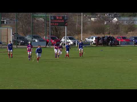 Ruairidh Anderson scores to make it Kingussie 1 Kyles Athletic 2   Marine Harvest Premiership on 21