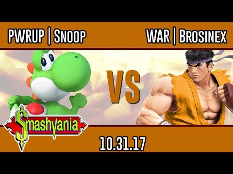 SmashVania - WAR | Brosinex (Ryu) vs PWRUP | Snoop (Yoshi) - Wii U