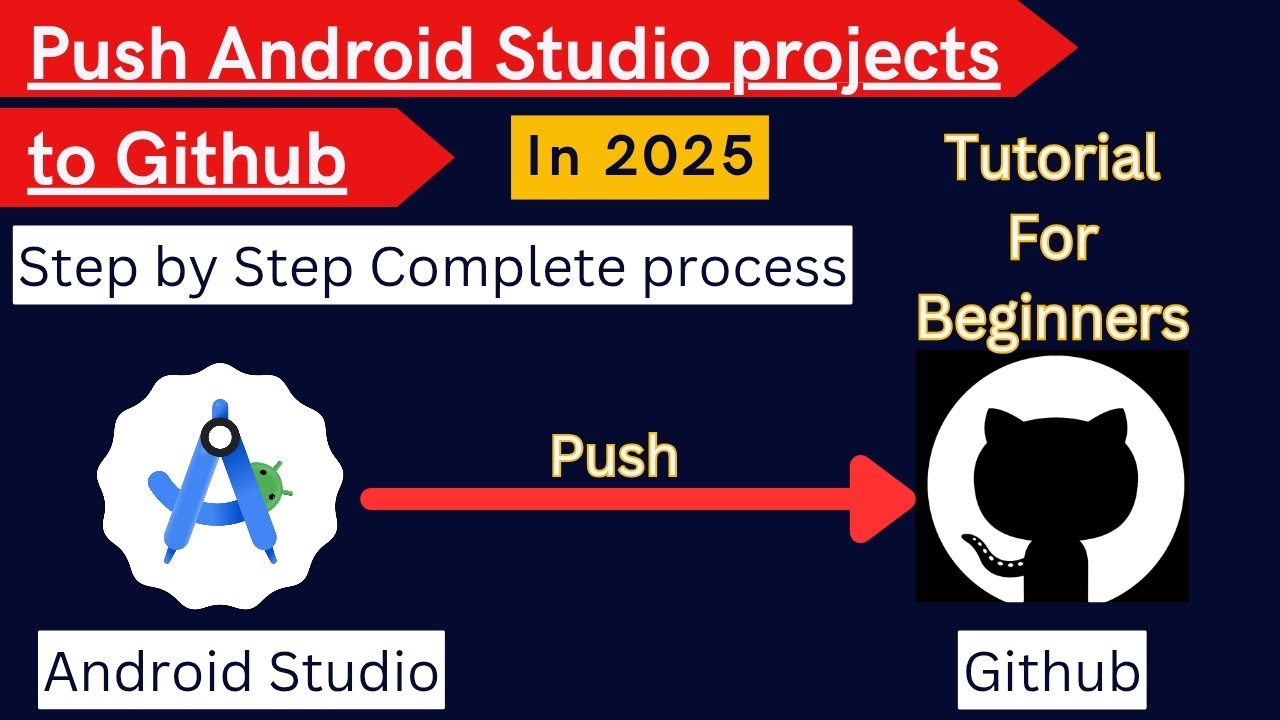 Push Android Studio project to Github || Android Studio || Github || 2025