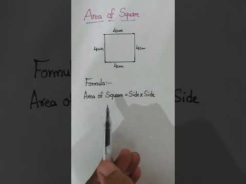Area of square | How to find area of the square #shorts
