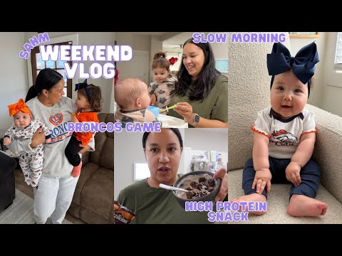 Mom Weekend at Home VLOG 🎀🏈 crib transition update, watch a broncos game with me, slow morning