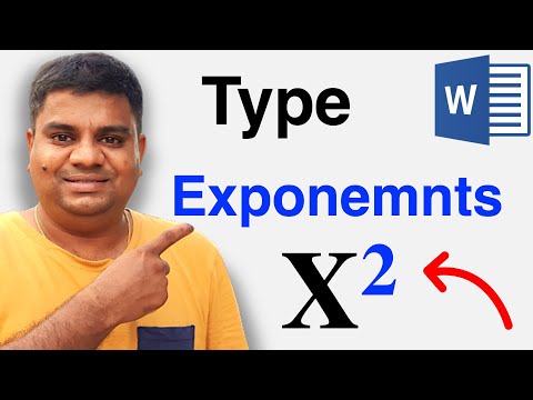 how type an exponent in word how type an exponent in word