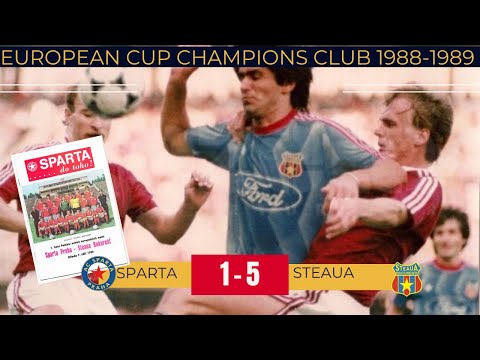 SPARTA PRAGA - STEAUA 1-5  | 7.09.188  | EUROPEAN CHAMPIONS CUP