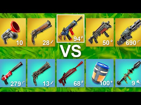 Fortnite But Everyone Has MYTHIC vs EXOTIC Weapons!