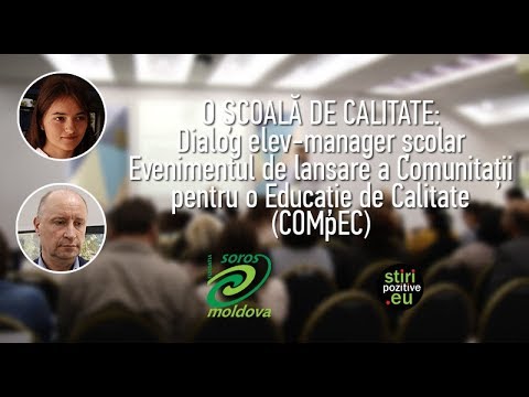 O ȘCOALĂ DE CALITATE: Dialog elev-manager școlar
