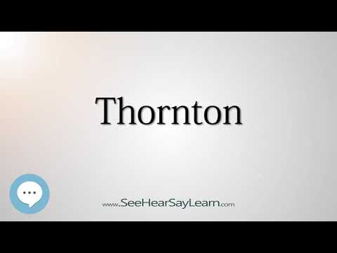 Thornton (How to Pronounce Cities of the World)💬⭐🌍✅