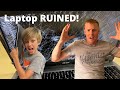 Laptop THROWN Out Window Back To School Fail