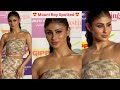 Naagin Mouni Roy Mind Blowing Red Carpet Walk In Two Piece Gown Glamour