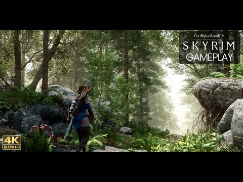 [4K] SKYRIM SE Ultra Modded Gameplay : Best Next Gen Graphics