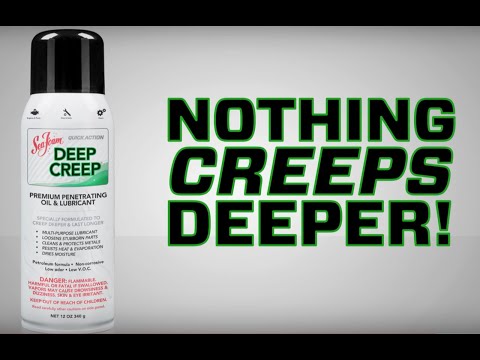DEEP CREEP penetrating oil & lubricant - creeps deeper & lasts longer!