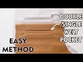 Easy Method To Sew Double /Single Welt Pocket If You Have Trouble With Traditional Way