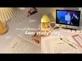 4am productive study vlog 📝🧸waking up early, lots of revision, notes, Japanese snacks and more