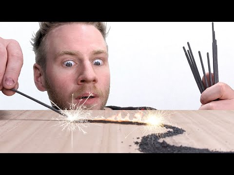 Can BURNING SPARKLERS make art?