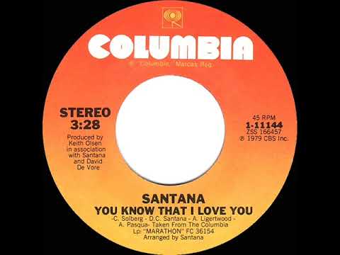 1980 HITS ARCHIVE: You Know That I Love You - Santana (stereo 45 single version)