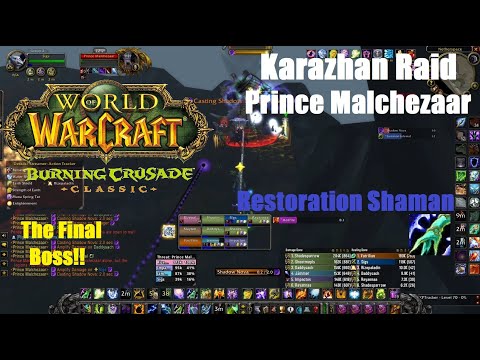 Prince Malchezaar - Karazhan - World of Warcraft Burning Crusade Classic - Restoration Shaman PoV