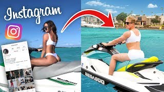 Copying MY GIRLFRIENDS Instagram Photos!! (CHALLENGE)