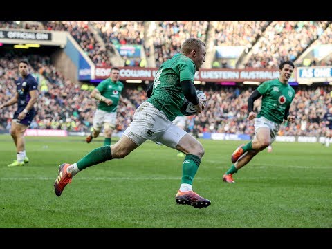 Earls scores after bursting Carbery run and huge pass! | Guinness Six Nations