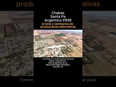 Chabas, Santa Fe desde el Microsoft Flight Simulator #chabas #santafe #msfs #joaha45 #argentina