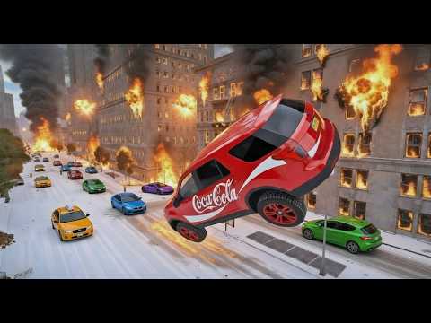 🔥GTA 4 CRASH TESTING REAL CARS #54