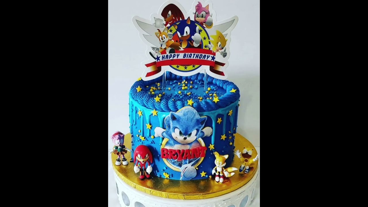 sonic the hedgehog birthday cake