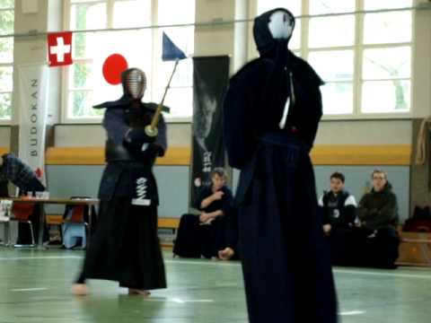 Einer der Finale-Kämpfe am Kendo Zürich-cup