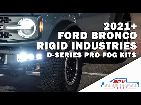 2021+ SPV Parts Ford Bronco Rigid Industries D-Series Pro Fog Light Kits 2022 2023