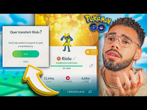 TRANSFERI O *ÚLTIMO* RIOLU SHINY DA MINHA CONTA… 😭😔😔 #pokemongo