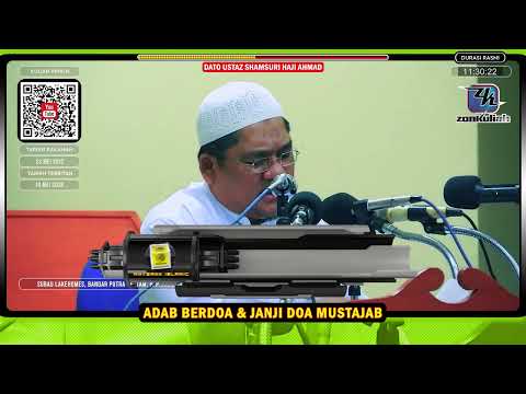 TAZKIRAH : Adab Berdoa, Doa Terbaik & Formula Mustajab Doa - Ustaz Shamsuri Ahmad