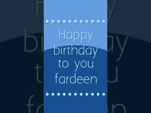 Happy birthday fardeen