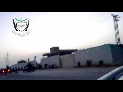 التصدي للطيران الحربي من قبل لواء شهداء بدر على جبهة نبل والزهراء في ريف حلب الشمالي